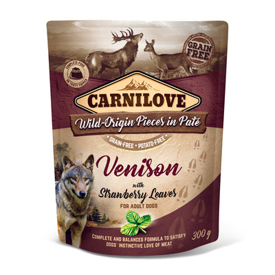 Carnilove Dog Pouch Paté Venison & Strawberry - kapsa maso ze zvěřiny 300g