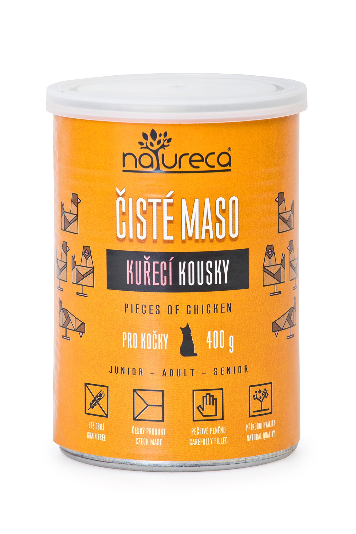 NATURECA konz. kuře kousky pro kočky 400g