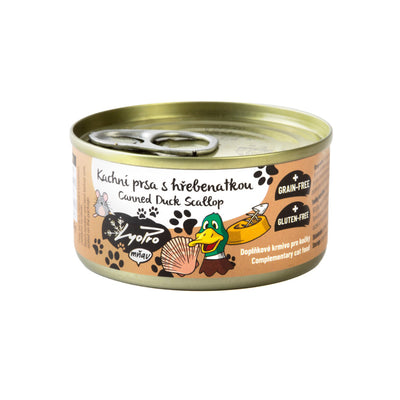 Lyopro CAT konzerva Kachní prsa s hřebenatkou 85g