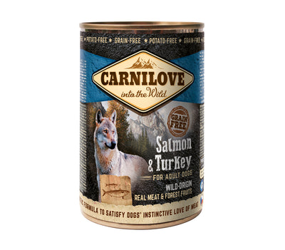 Carnilove Wild Meat Salmon & Turkey - paté s příchutí losos a krocan 400g
