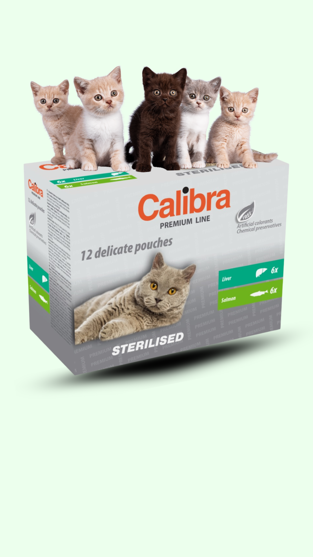 Calibra Cat kapsa Premium Steril. multipack 12x100g-kapsička pro sterilizované kočky