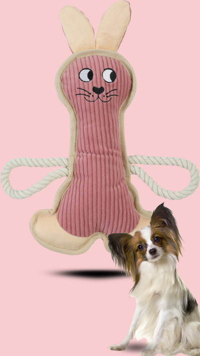 Hračka pes BUDDY králík růžová Zolux