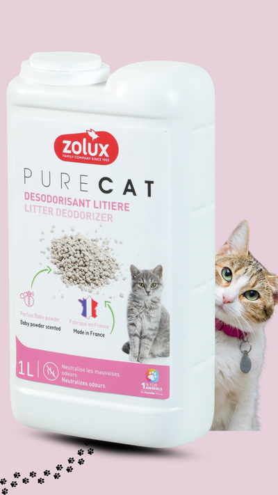 Deodorant PURECAT baby powder 1l Zolux