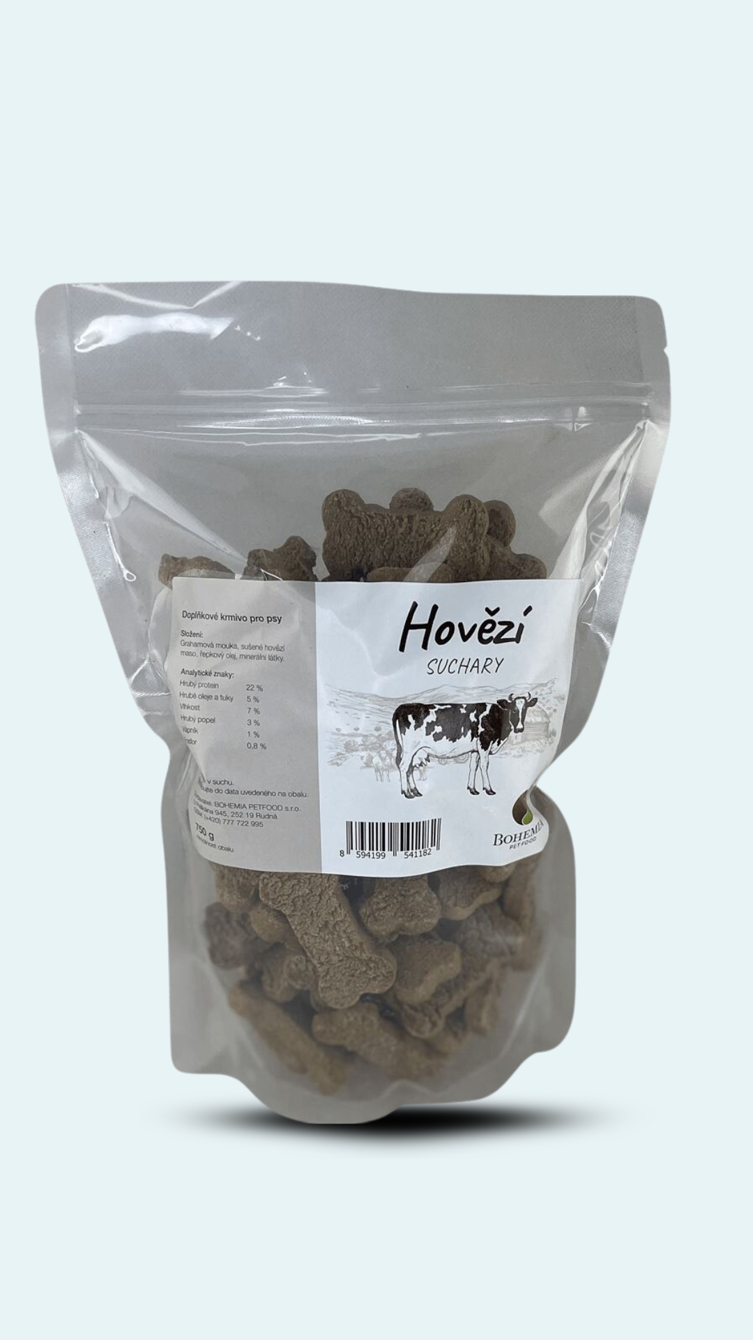 BOHEMIA Hovězí suchary 75g