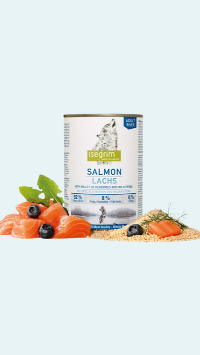 ISEGRIM Adult River - losos s prosem a borůvkami pro psy