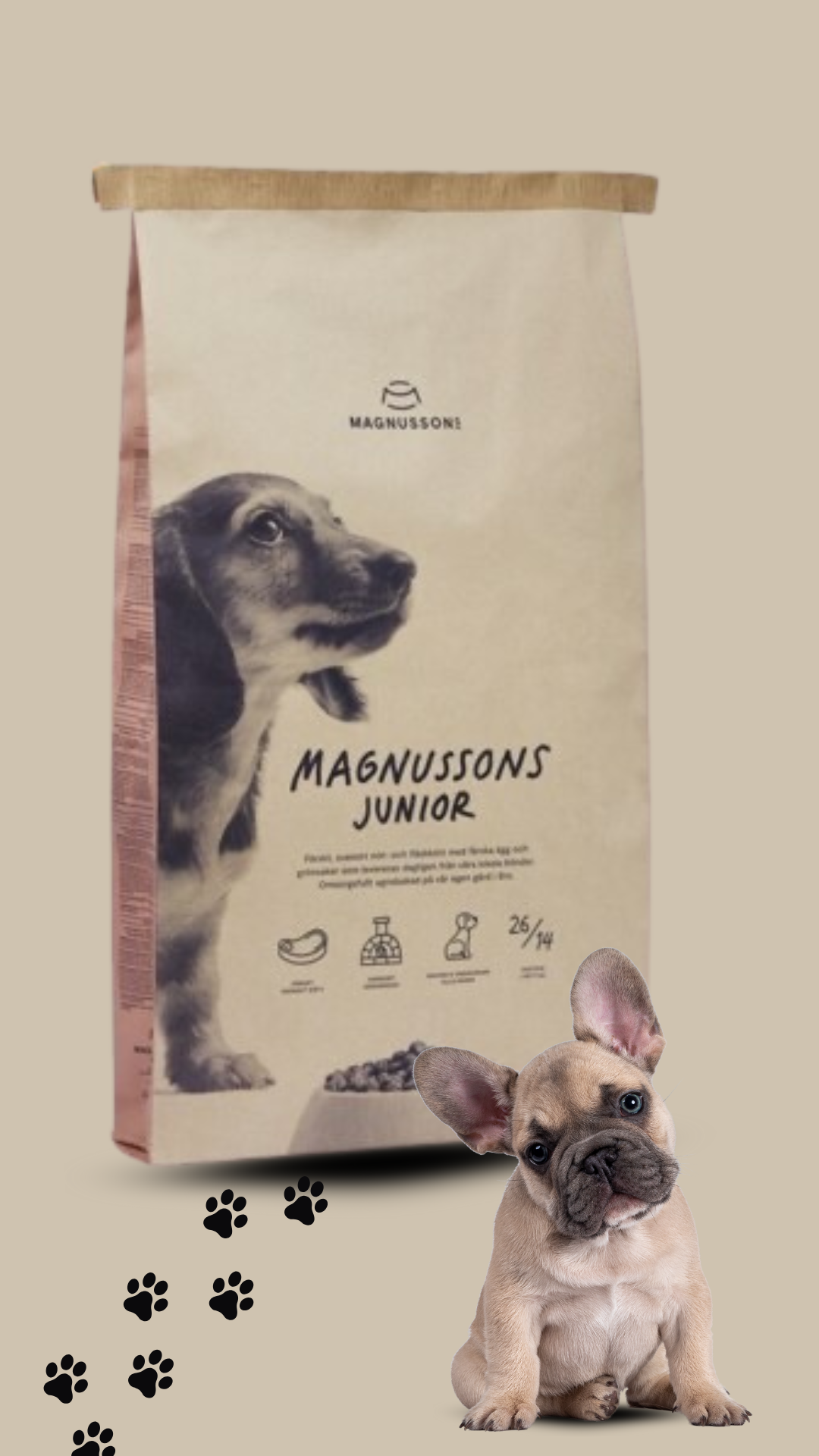 MAGNUSSON Meat&Biscuit JUNIOR 4,5 kg- pečené granule pro štěňata, poškozený obal, EXP.: 11.12.2025