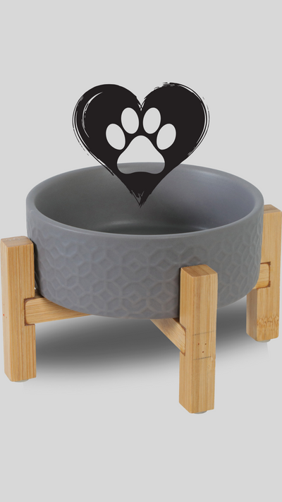 Miska keramická KERAMO SOLO 300ml šedá Zolux