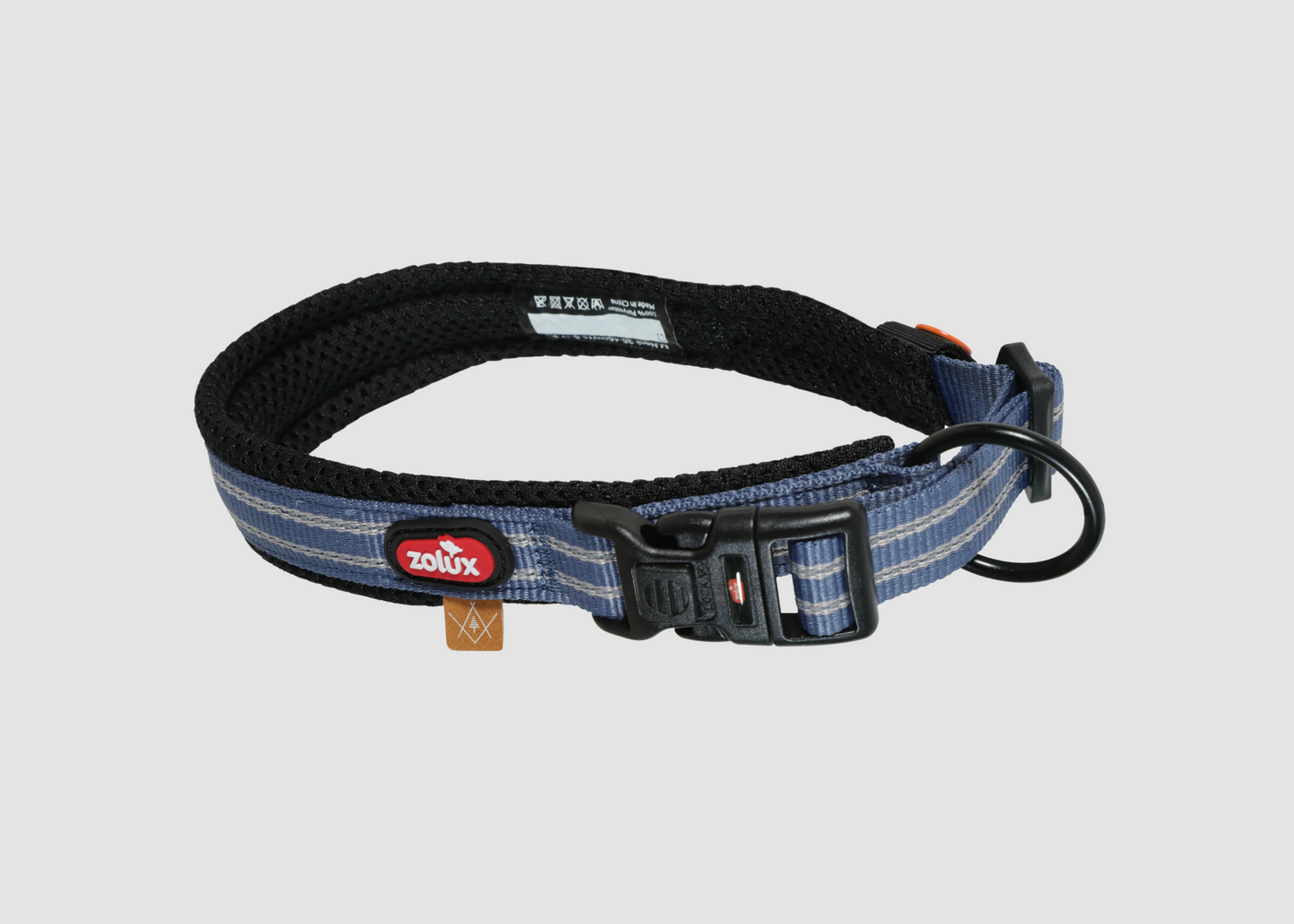 Zloux obojek pes BIVOUAK nastavitelný 25-35cm modrý s pojistkou