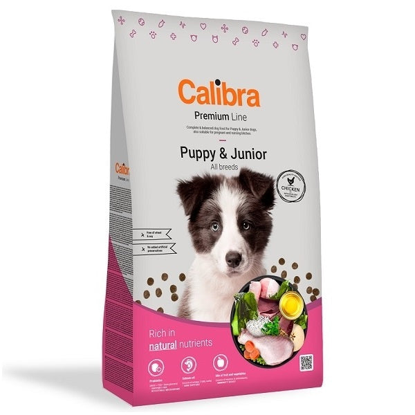 Calibra Dog Premium Line Puppy&Junior - granule s kuřecím pro štěňata a mladé psy