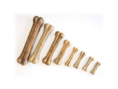 Kost buvolí 8cm - žvýkací pamlsek na čistění zubů pro psy
