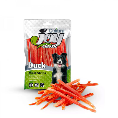Calibra Joy Dog Classic Duck Strips 80g - zdravý pamlsek z kachního masa