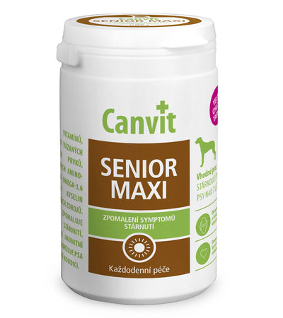 Canvit Senior MAXI pro psy ochucený 230g - kloubní a vitality podpora pro velké starší psy