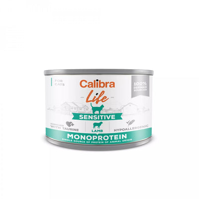 Calibra Cat Life Sensitive Lamb 200g - konzerva s jehněčím pro citlivé kočky