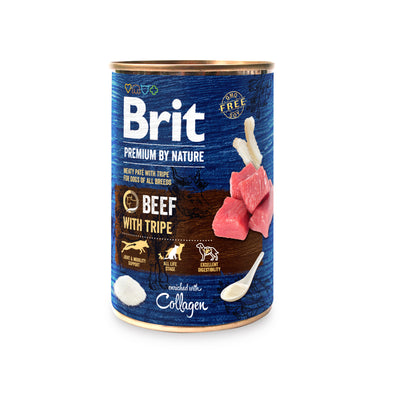 Brit Premium Dog by Nature Beef&Tripes - konzerva s hovězím masem a dršťkami pro psy