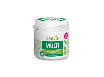 Canvit Multi pro psy ochucený 100g - ochucené multivitamíny pro zdraví a vitalitu psů