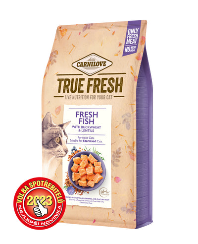 Carnilove Cat True Fresh Fish 1,8kg - granule s čerstvou rybou pro kastrované kočky