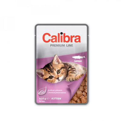 Calibra Cat kapsa Premium Kitten Salmon 100g- jemná kapsička s lososem pro koťata