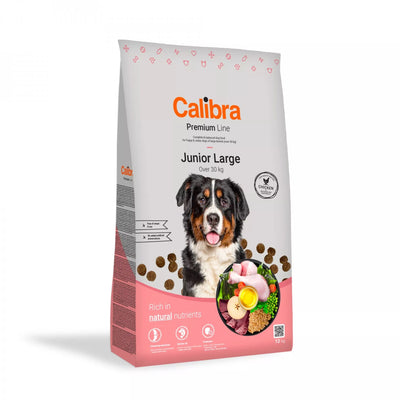 Calibra Dog Premium Line Junior Large- granule s kuřecím pro mladé psy velkých plemen