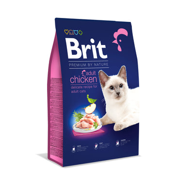 Brit Premium Cat by Nature Adult Chicken - prémiové krmivo pro kočky