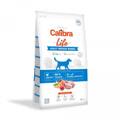Calibra Dog Life Adult Medium Breed Chicken - hypoalergenní granule s kuřecím pro střední psy