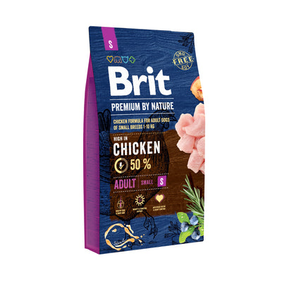Brit Premium Dog by Nature Adult S – kuřecí granule pro malé psy