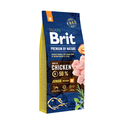 Brit Premium Dog by Nature Junior M– granule pro štěňata středních plemen