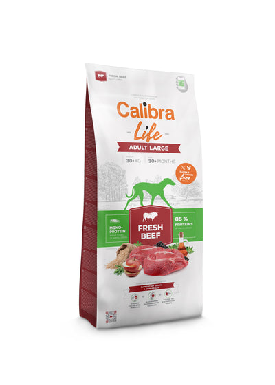 Calibra Dog Life Adult Large Fresh Beef - superprémiové granule s hovězím pro psy velkých plemen