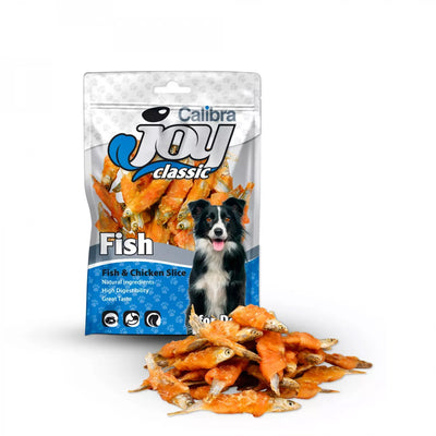 Calibra Joy Dog Fish & Chicken Slice 80g - ryba s kuřecím, zdravý pamlsek