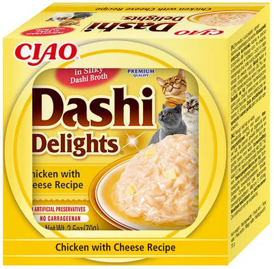 Churu Cat Dashi Delights Chicken with Cheese 70g - rybí vývar, zdravý doplněk