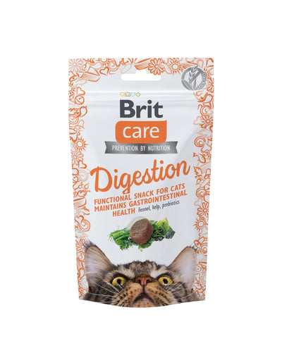 Brit Care Cat Snack Digestion 50g- pamlsek s vlákninou pro zdravé trávení koček