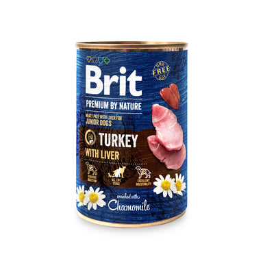 Brit Premium Dog by Nature Turkey&Liver - konzerva s krůtím a játry pro psy