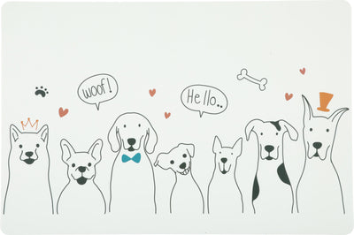 Podložka pro psy pod misku, pejsci L Zolux