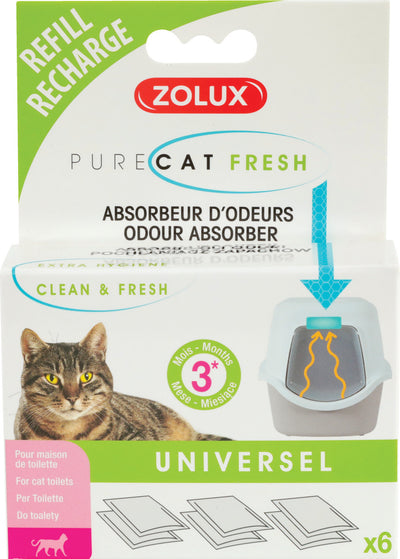 PURECAT Refill osvěžovač a pohlcovač zápachu 6x Zolux - Náplň