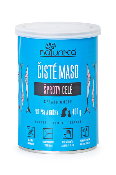 NATURECA konz. šproty celé pro kočky, pro psy 400g