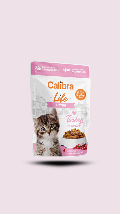 Calibra Cat Life kapsa Kitten Turkey in gravy 85g