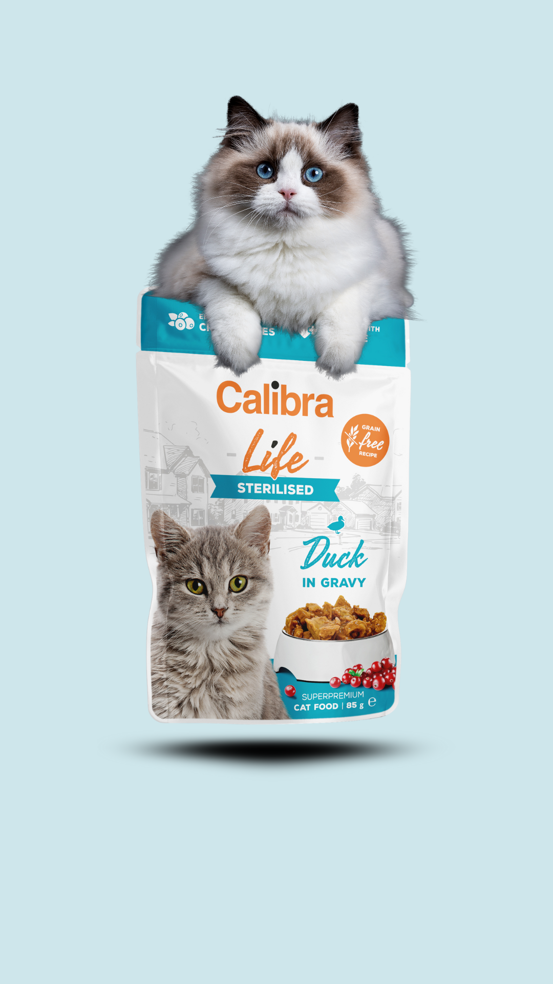 Calibra Cat Life Sterilised Duck in gravy 85g