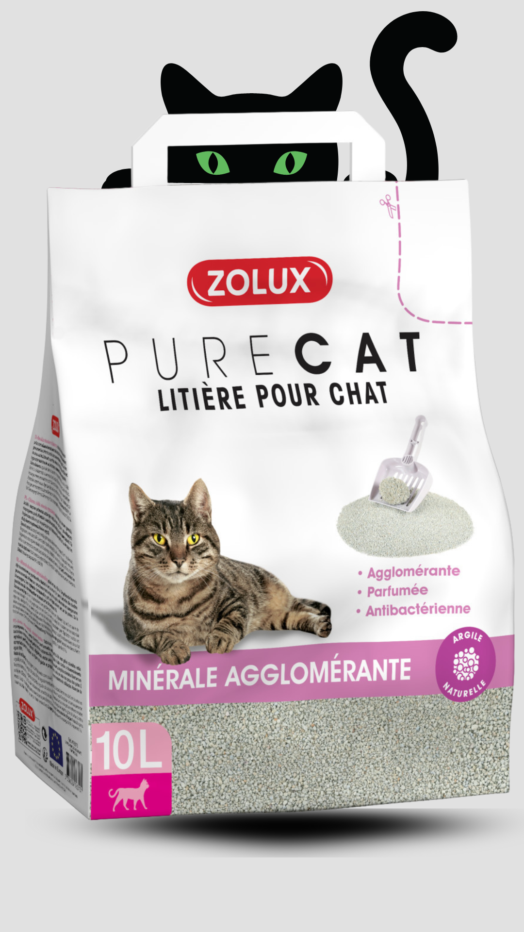 Podestýlka PURECAT antibacterial scent clump 10l Zolux