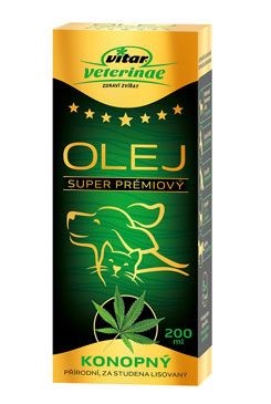 Vitar Veterinae konopný olej 200 ml