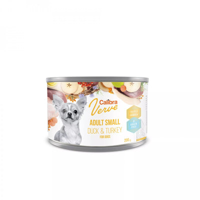 Calibra Dog Verve Adult Small Duck&Turkey 200g - konzerva s kachním a krůtím pro psy malých plemen