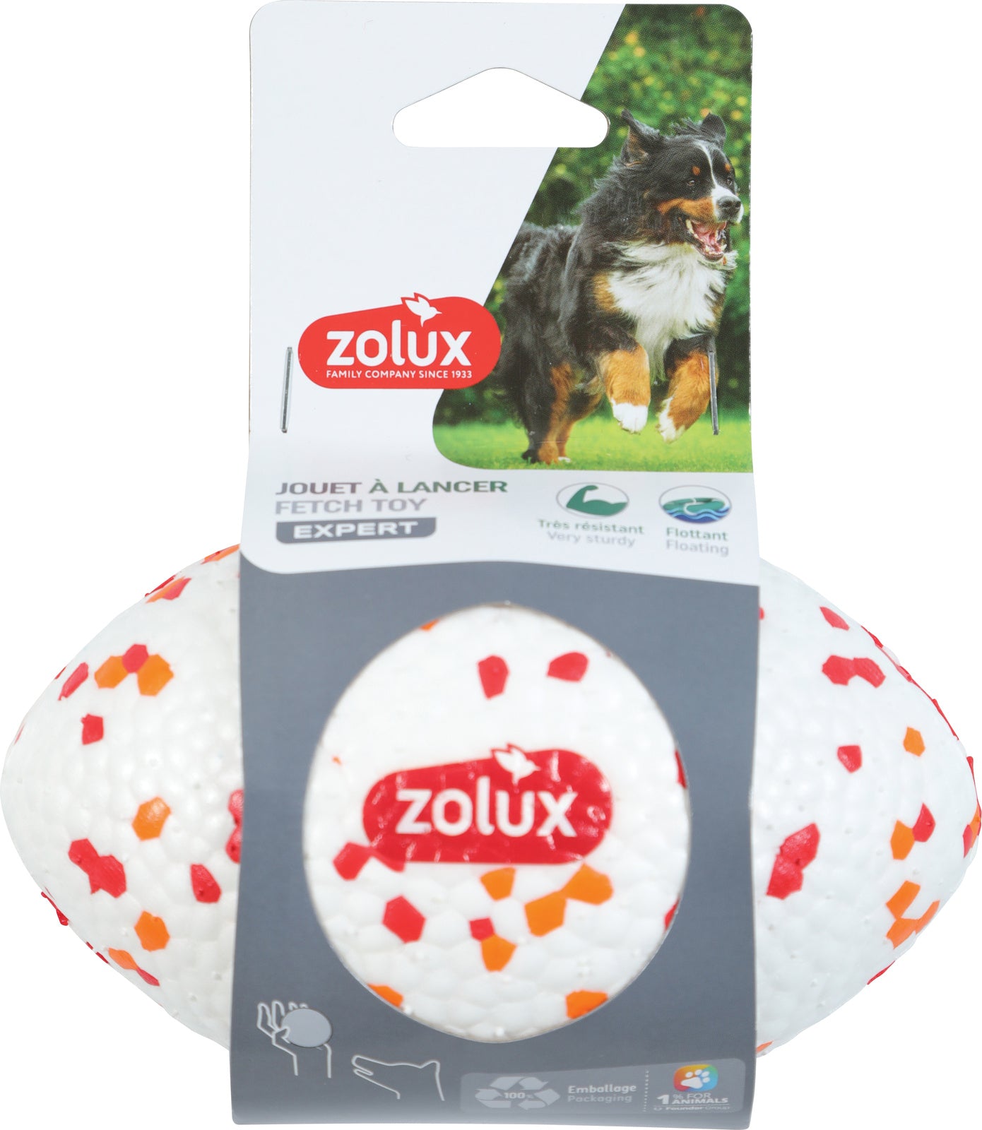 Hračka pes ETPU míček rugby ZOLUX