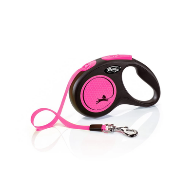 Flexi Neon New S – Reflexní samonavíjecí vodítko (5 m, do 15 kg)