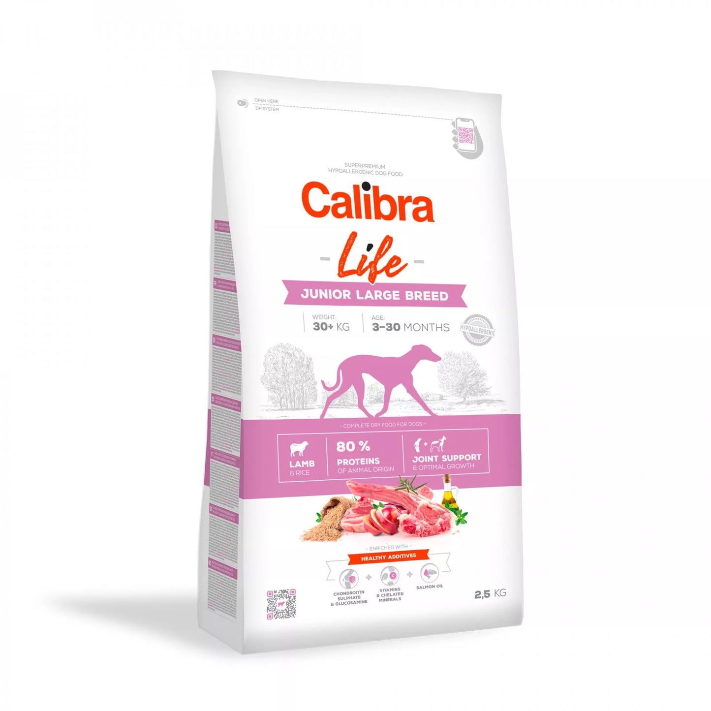 Calibra Junior Large Lamb – granule s jehněčím pro štěňata velkých plemen