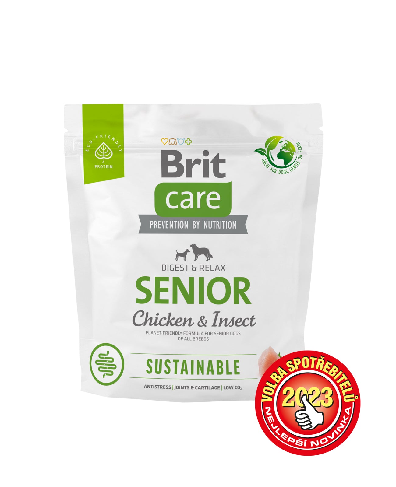Brit Care Dog Sustainable Senior - superprémiové granule s kuřecím pro starší psy nad 7 let