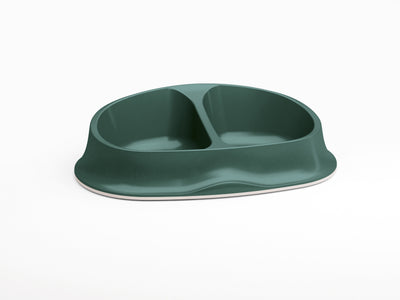 Miska plast dvojmiska SMART 2x0,25l zelená Zolux