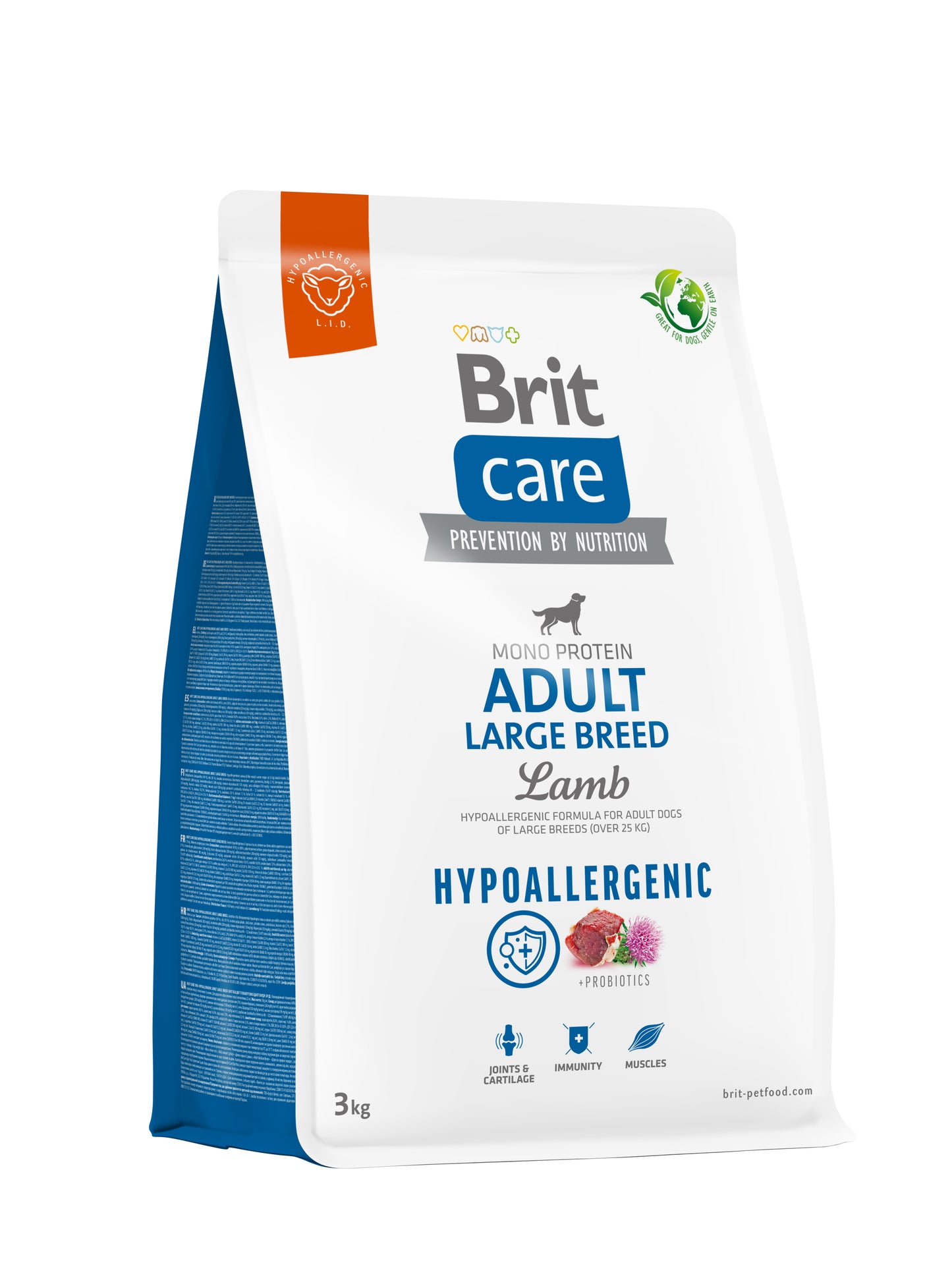Brit Care Dog Hypoallergenic Adult Large Breed - granule s jehněčím pro dospělé psy nad 25 kg