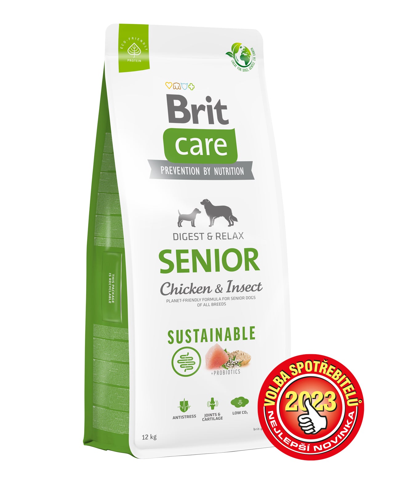 Brit Care Dog Sustainable Senior - superprémiové granule s kuřecím pro starší psy nad 7 let
