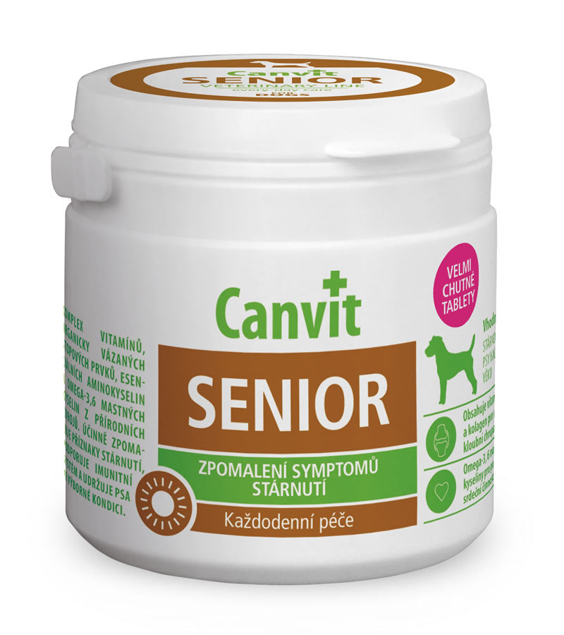 Canvit Senior pro psy ochucený 100g - kloubní a vitální podpora pro malé starší psy