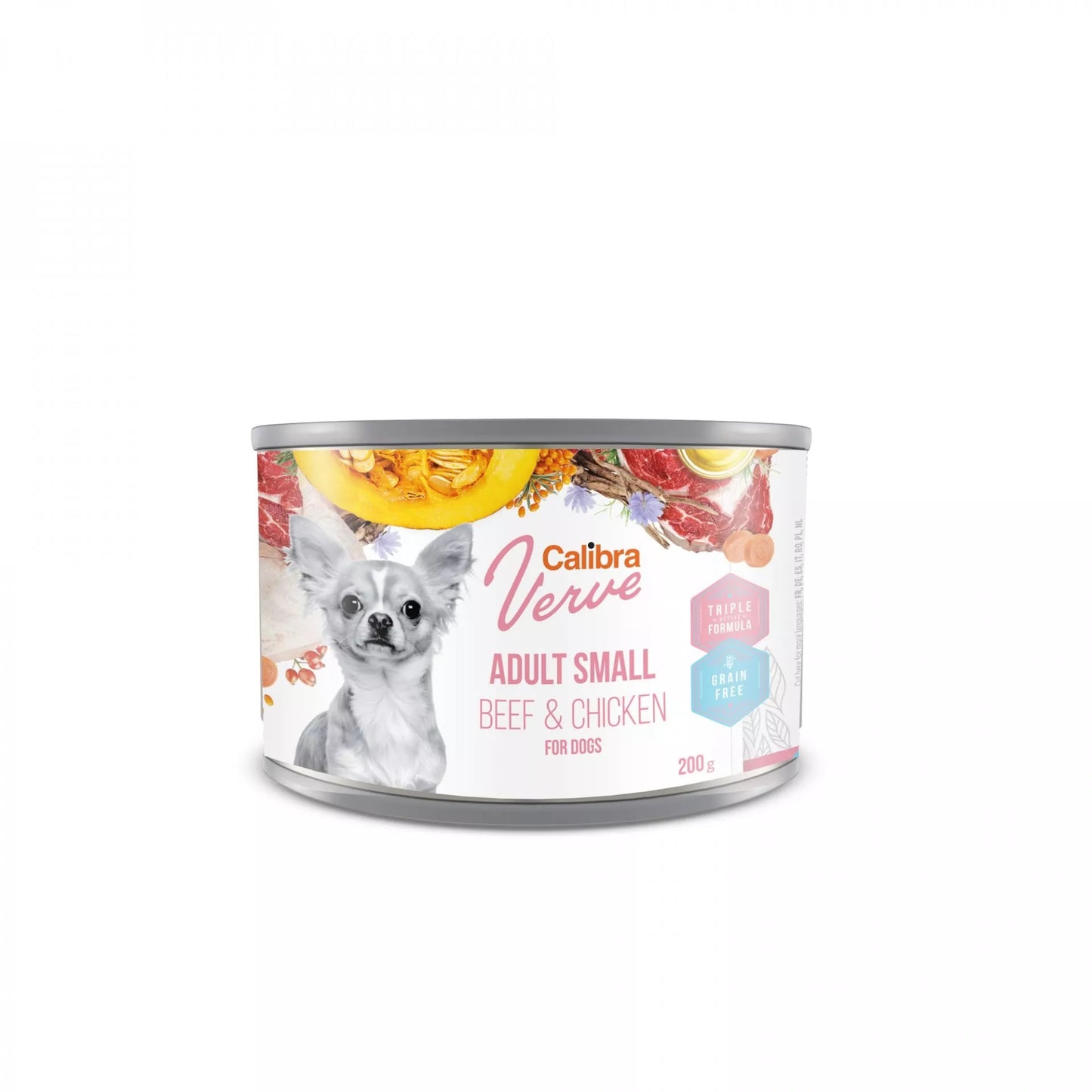 Calibra Dog Verve Adult Small Beef&Chick 200g - konzerva s hovězím a kuřecím pro psy malých plemen