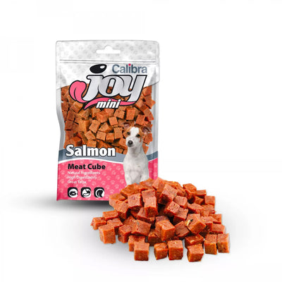 Calibra Joy Dog Mini Salmon Cube 70g - lososové mini kostičky, zdravý pamlsek